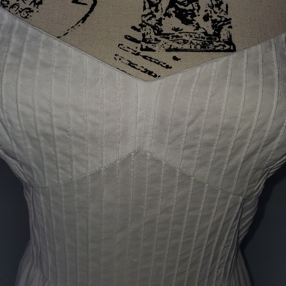 Ann Taylor Loft white dress with spaghetti straps - Picture 4 of 16